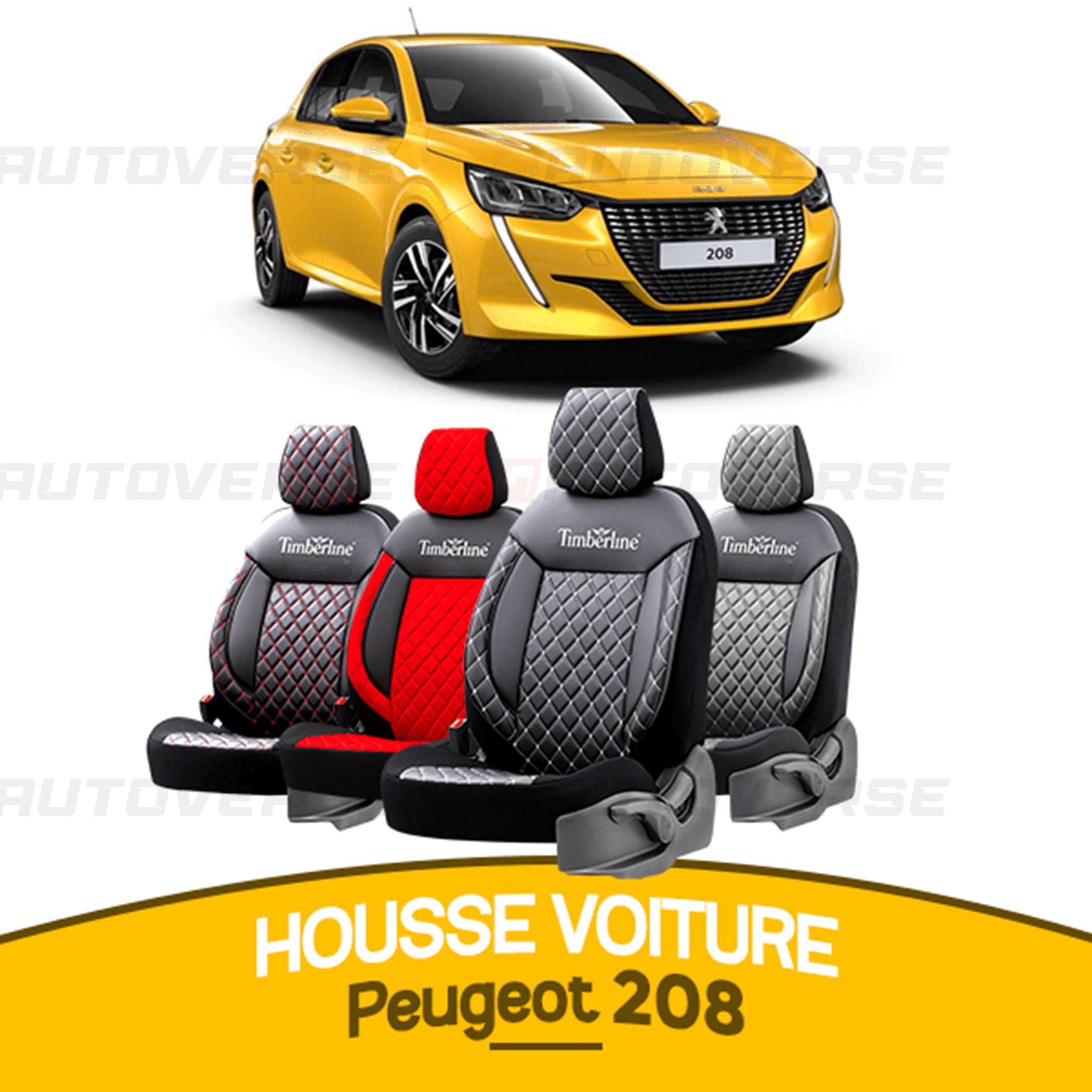 Housse siege auto Peugeot 208 - Housse Auto