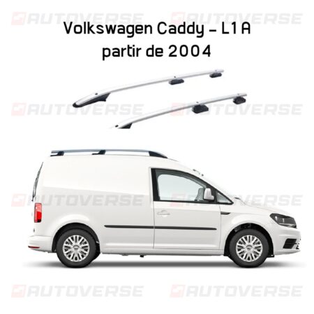 Barres de toit longitudinales Volkswagen Caddy Chassis - L1 A partir de 2004
