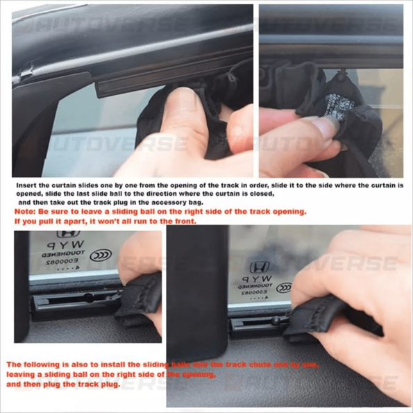 192.2 pièces rideau fenêtre voiture latérale Protection UV 1