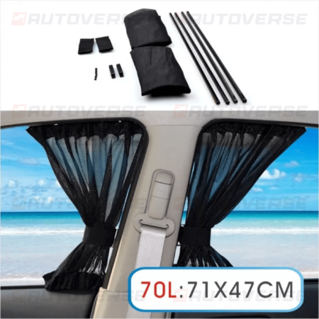 2 pièces rideau fenêtre voiture latérale Protection UV